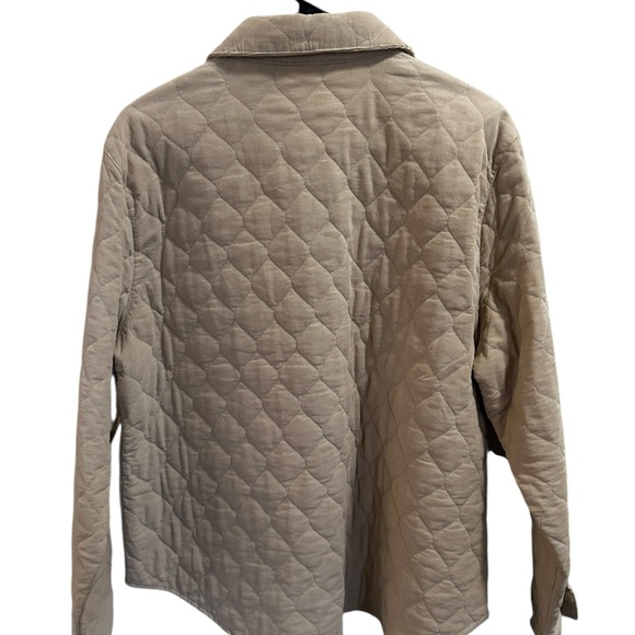St. John's Bay Quilted Utility Jacket in Beige size XL - Picture 6 of 6